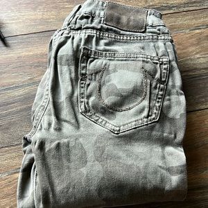 Faded Camo Stretch True Religion Skinny Jeans